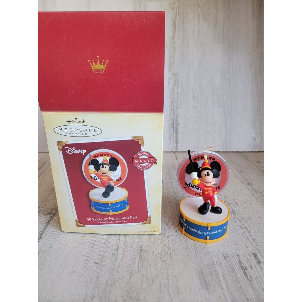 Hallmark 50 years of fun Mickey Mouse Disney ornament Xmas